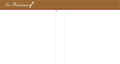 Desktop Screenshot of la-residence-restaurant.com